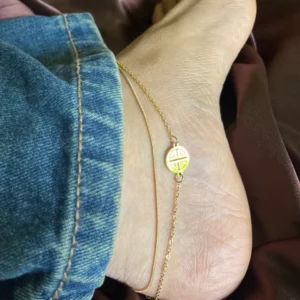 Double Layer Charm Anklet