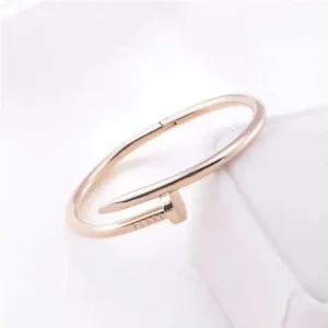 Elegant Rose Gold Open Bangle