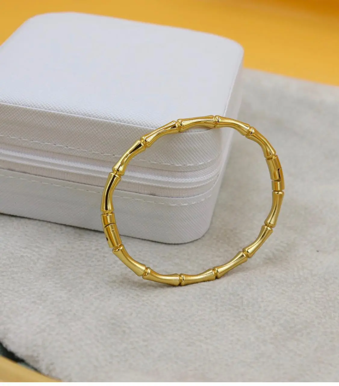 Golden Bamboo Bangle