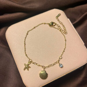 Golden Ocean Charm Bracelet