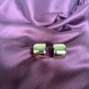 Chic Two-Tone Hoops