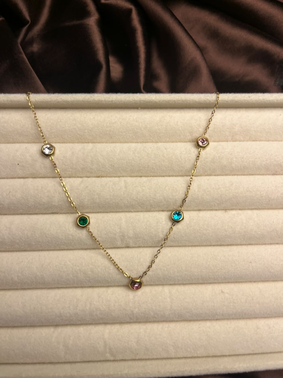 Rainbow Cascade Necklace