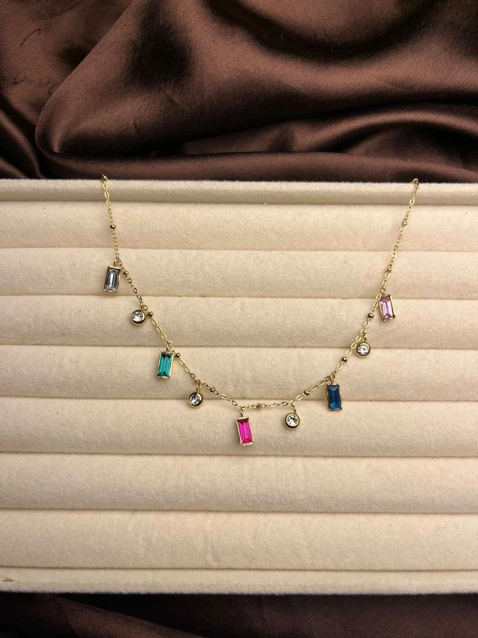 Rainbow Cascade Necklace