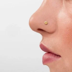 Tiny Gold Dot Nose Stud