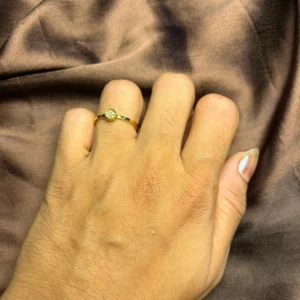 Golden Solitaire Rings