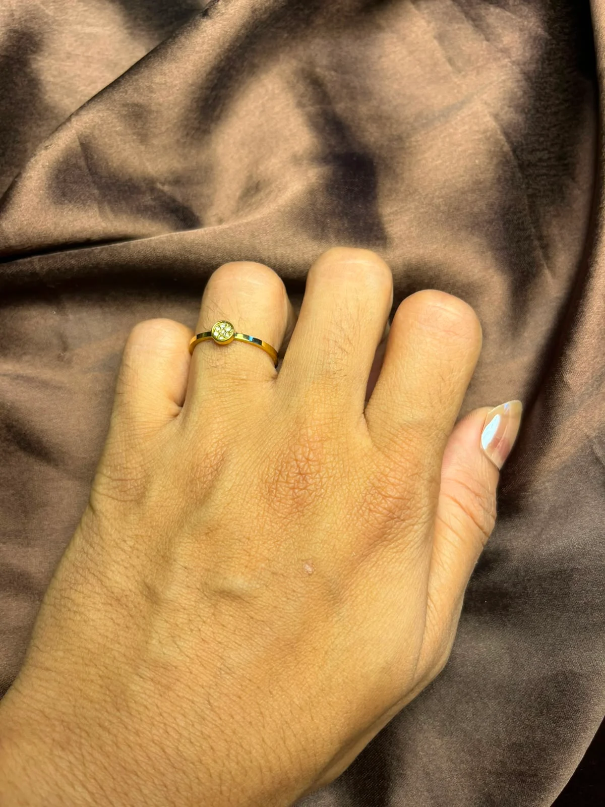 Golden Solitaire Rings