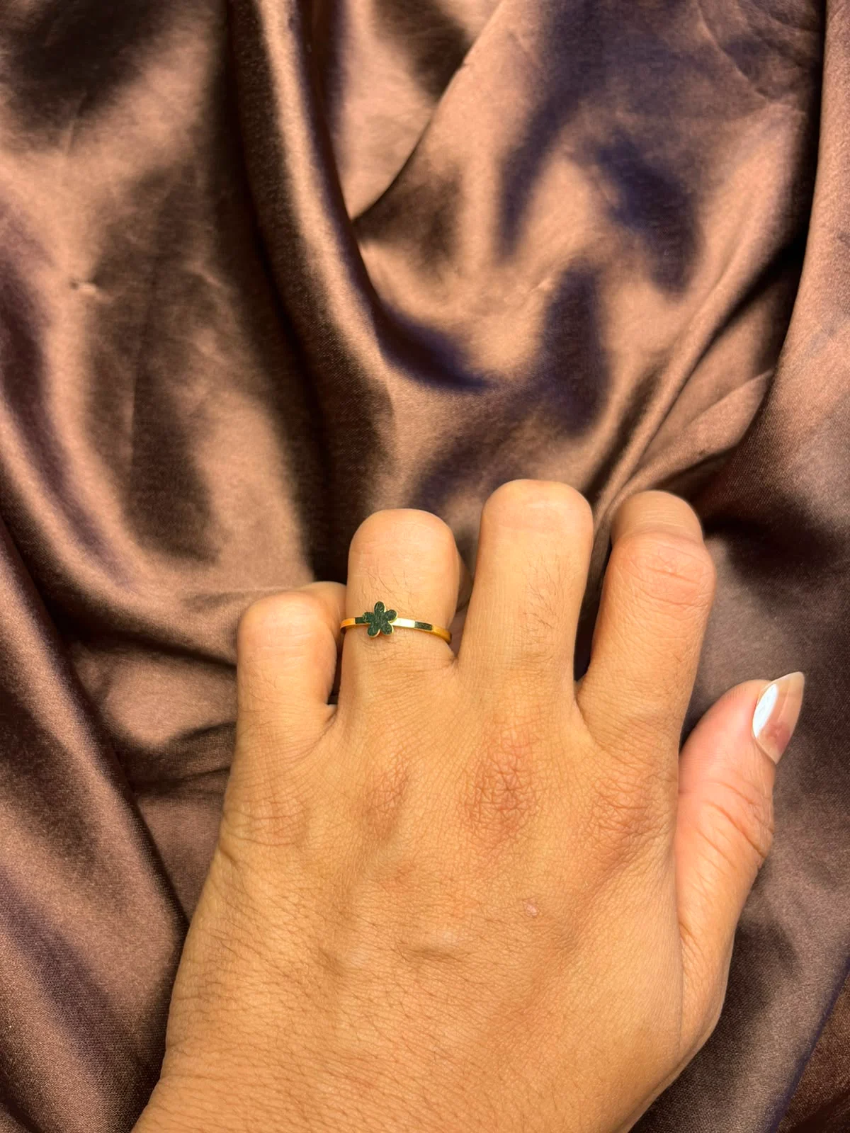 Emerald Bloom Rings