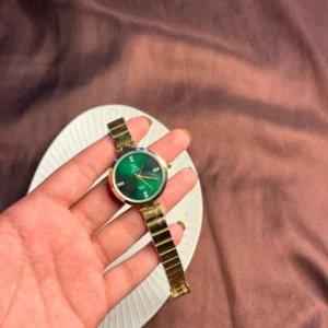 Whimsical Frog & Floral Bangle Watch