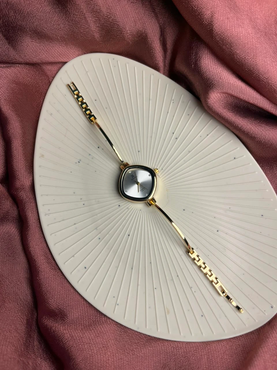 Minimalist Solitaire Gold Watch