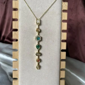Rainbow Cascade Necklace