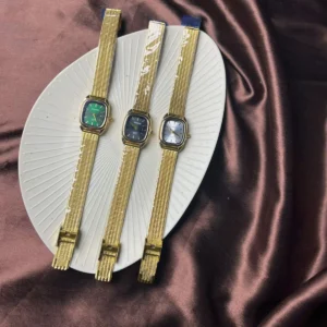 Triple Jewel-Tone Bangle Watch Trio
